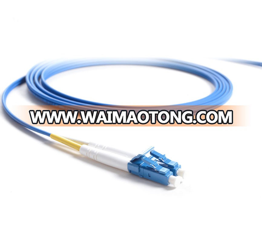 China Supply LC/UPC Duplex OM1 OM2 OM3 OM4 outdoor Indoor fiber optic patch cord FTTH network